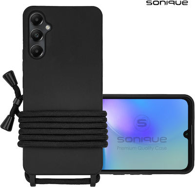 Sonique Coperta din spate Silicon 0.5mm cu Brățară Negru (Galaxy A05S - Galaxy A05S)