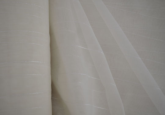 Saray Home Κουρτίνα με Τρέσα Μπεζ 140x280εκ.