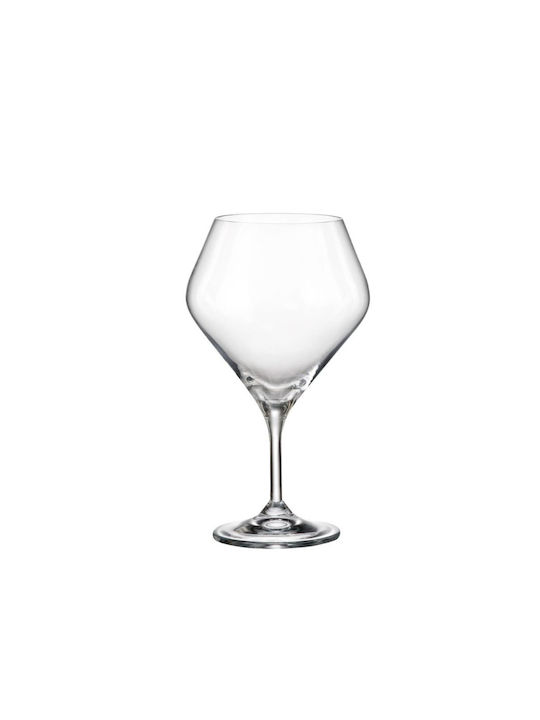 Crystalite Bohemia Set of Glasses Water made of Crystal Stemmed 610ml 6pcs