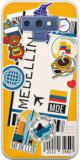 Ticket To Medellin Задна корица Силикон Многоцветен (Galaxy Note 9)