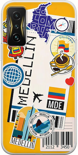 Ticket To Medellin Задна корица Силикон Многоцветен (Poco F4 GT)