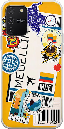 Ticket To Medellin Back Cover Silicone Multicolour (Galaxy S10 Lite)