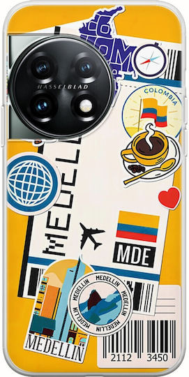 Ticket Back Cover Σιλικόνης Πολύχρωμο (OnePlus 11)