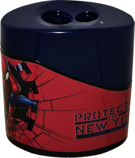 Diakakis Spiderma Plastic Sharpener Blue Barrel 1pcs