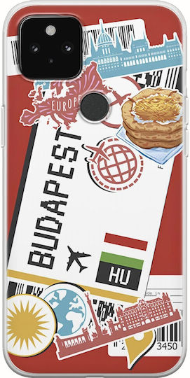 Ticket To Budapest Задна корица Силикон Многоцветен (Google Pixel 4a 5G)