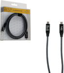 NSP USB 2.0 Cablu USB-C bărbătesc - USB-C de sex masculin 240W Negru 1.5m