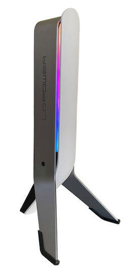LC-Power Επιτραπέζια Βάση Ακουστικών με Θύρα USB Λευκή