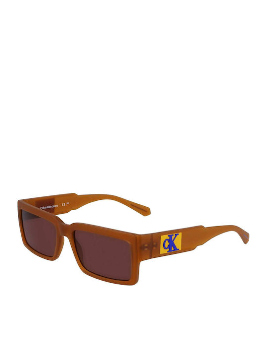 Calvin Klein Men's Sunglasses with Brown Plastic Frame and Brown Lens CKJ23623S 0 212