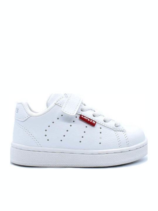 Avenue Mini Kids Sneakers with Scratch White