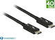 Captiva USB 3.1 Cable USB-C male - USB-C 240W PD Μαύρο 1.5m 80304