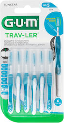 GUM Trav-ler Interdental Brushes 1.6mm Blue 6pcs