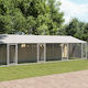 vidaXL Metallic Dog Park 1000x200x200cm Silver