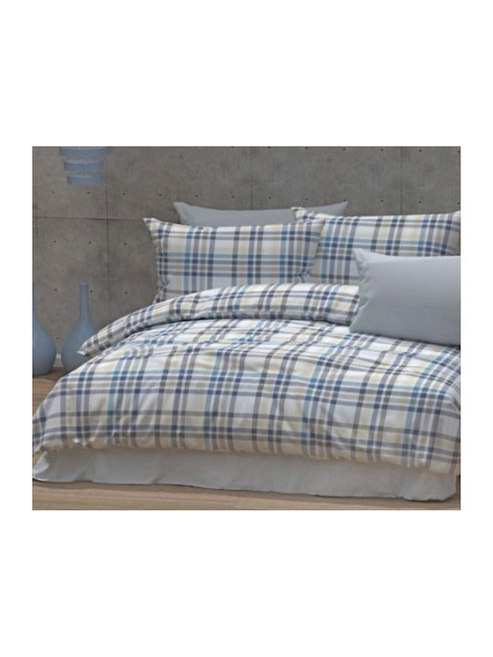 MayHome Set cuvertură de pat Jumătate de pat cu față de pernă 180x240 Polycotton