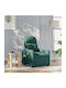 Fotoliu Relax Masaj cu Puf Verde 66x89x96cm
