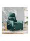Relaxsessel Friseurwaschbecken mit Fußhocker Grün 66x89x96cm