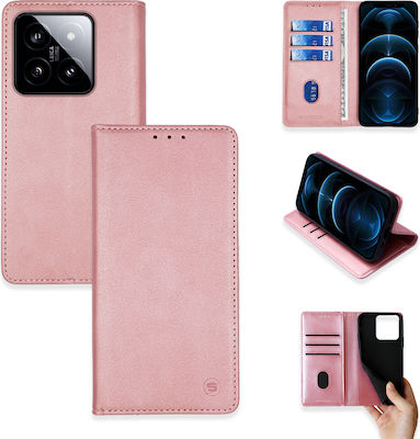 Sonique Vintage Magnet Wallet Synthetic Rose Gold (Xiaomi 14)