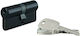 Thirard Lock Cylinder Security 90mm (40-50) with 3 Keys Black