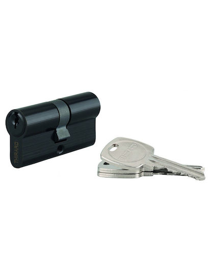Thirard Lock Cylinder Security 90mm (40-50) with 3 Keys Black