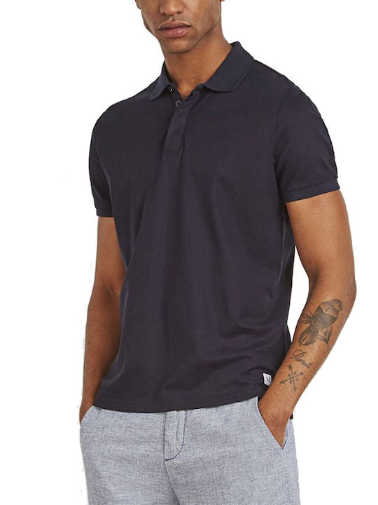 Markup Men's Short Sleeve Blouse Polo Blue