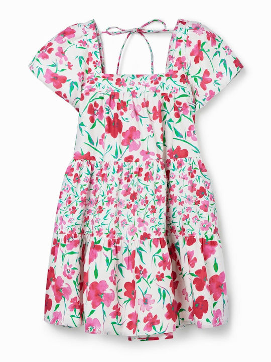 Desigual Kids Dress Floral Multicolour