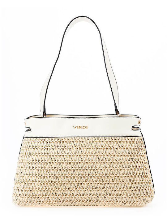 Verde Damen Tasche Schulter Beige