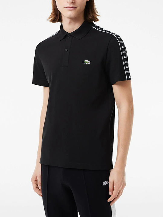 Lacoste Ανδρική Μπλούζα Κοντομάνικη Polo Μαύρη