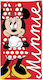 Disney Minnie Παιδική Πετσέτα Θαλάσσης Κόκκινη ...