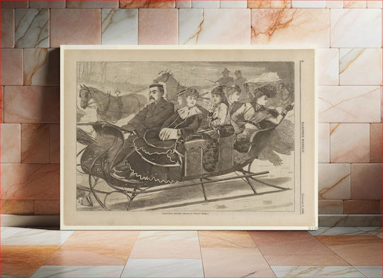 Christmas Belles Πίνακας σε Καμβά 80x50cm