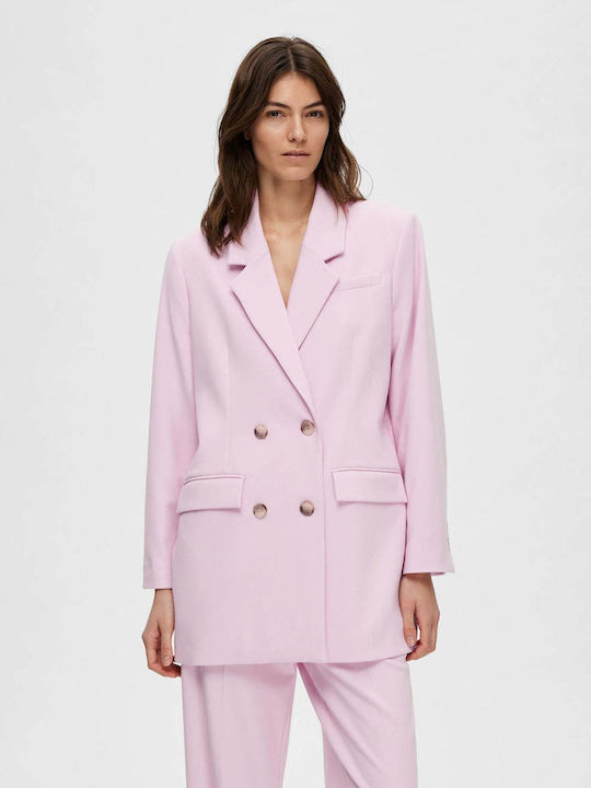 Selected Damen Blazer Rosa