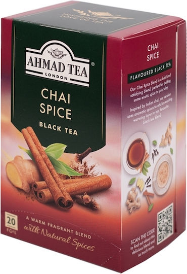 Ahmad Tea Черен Чай 20 Чанти 40гр 1бр с Аромат Подправки