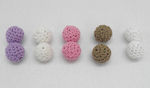 Knitted Bead 2cm 0508027 (white)