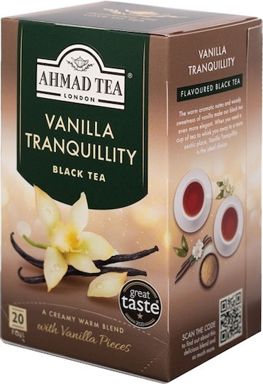Ahmad Tea Schwarz Tee 20 Beutel 40gr 1Stück mit Aroma Vanille