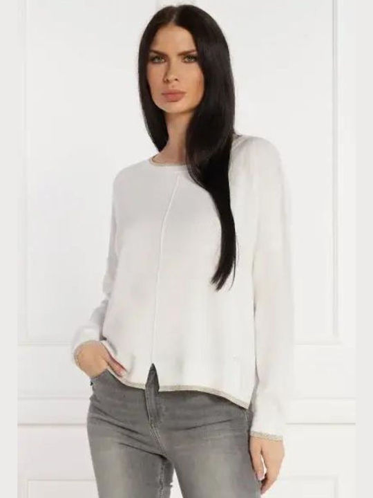 Liu Jo Damen Langarm Pullover Ecru (knitted blouse)