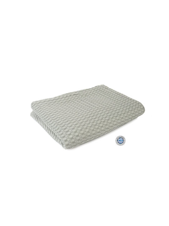 Dimcol Κουβέρτα Κούνιας Bebe Πικέ Γκρι 120x150εκ.