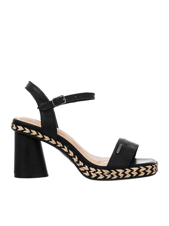 Bottero Leder Sandalen Schwarz