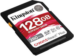 Kingston Canvas React Plus V60 SDXC 128GB Clasa 10 U3 V60 UHS-II