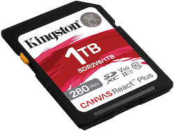 Kingston Canvas React Plus V60 SDXC 1TB Clasa 10 U3 V60 UHS-II