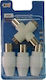 Connector Stecker Koaxial männlich/weiblich 4Stück
