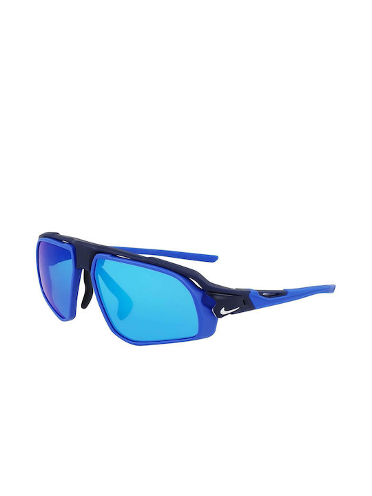 Nike Γυαλιά Ηλίου με Μπλε Κοκκάλινο Σκελετό και Μπλε Φακό FV2391-410
