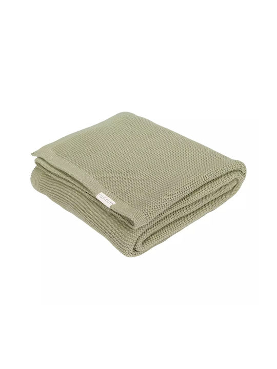 Little Dutch Κουβέρτα Κούνιας Little Dutch Πλεκτή Χακί 110x140εκ.