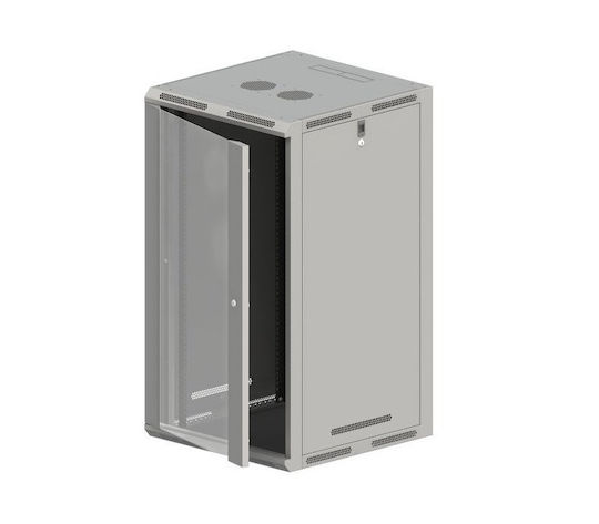 A-LAN Boden Rack-Schrank 21U 57x12cm Gray