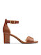Deva Mae Leather Sandals Tabac Brown