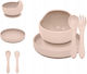 Petite & Mars Petite & Mars Baby- und Kinder-Essgeschirr aus Beige Silikon 2 Stück PachetMasaBej