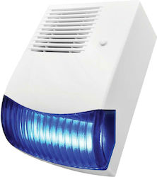 Alarm Siren Battery Outdoor 124dB 12V with Blue Light 19.3x27cm