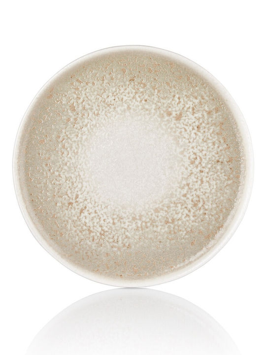 By Bone Natura Plate Shallow made of Porcelain Beige with Diameter 21cm