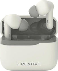 Creative Zen Air Plus In-ear Bluetooth Handsfree Ακουστικά με Αντοχή στον Ιδρώτα και Θήκη Φόρτισης Λευκά