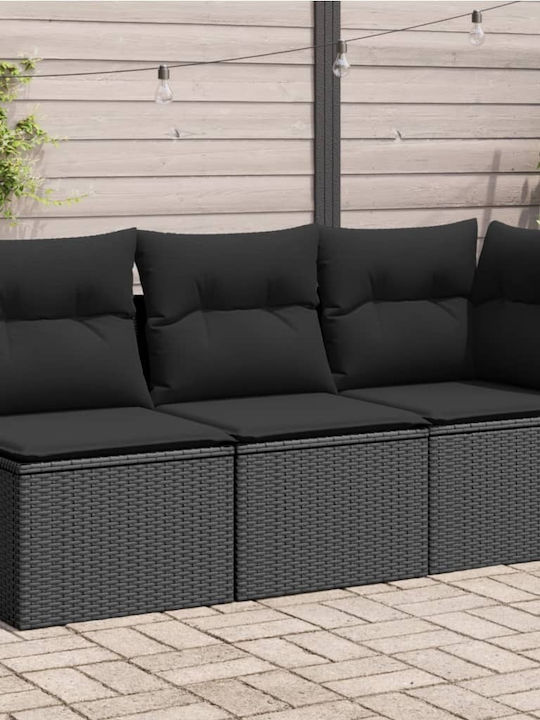 Tree-Seater Sofa Outdoor Rattan with Chest and Pillows