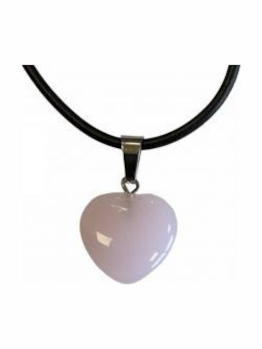 Kostibas 1114-616r1, Pendant, Stone, With Heart Motif, Pink