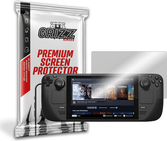 GrizzGlass Hybridglass Προστασία Οθόνης Tempered Glass για Steam Deck