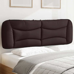 vidaXL Fabric Bed Headboard Dark Brown 160x48cm